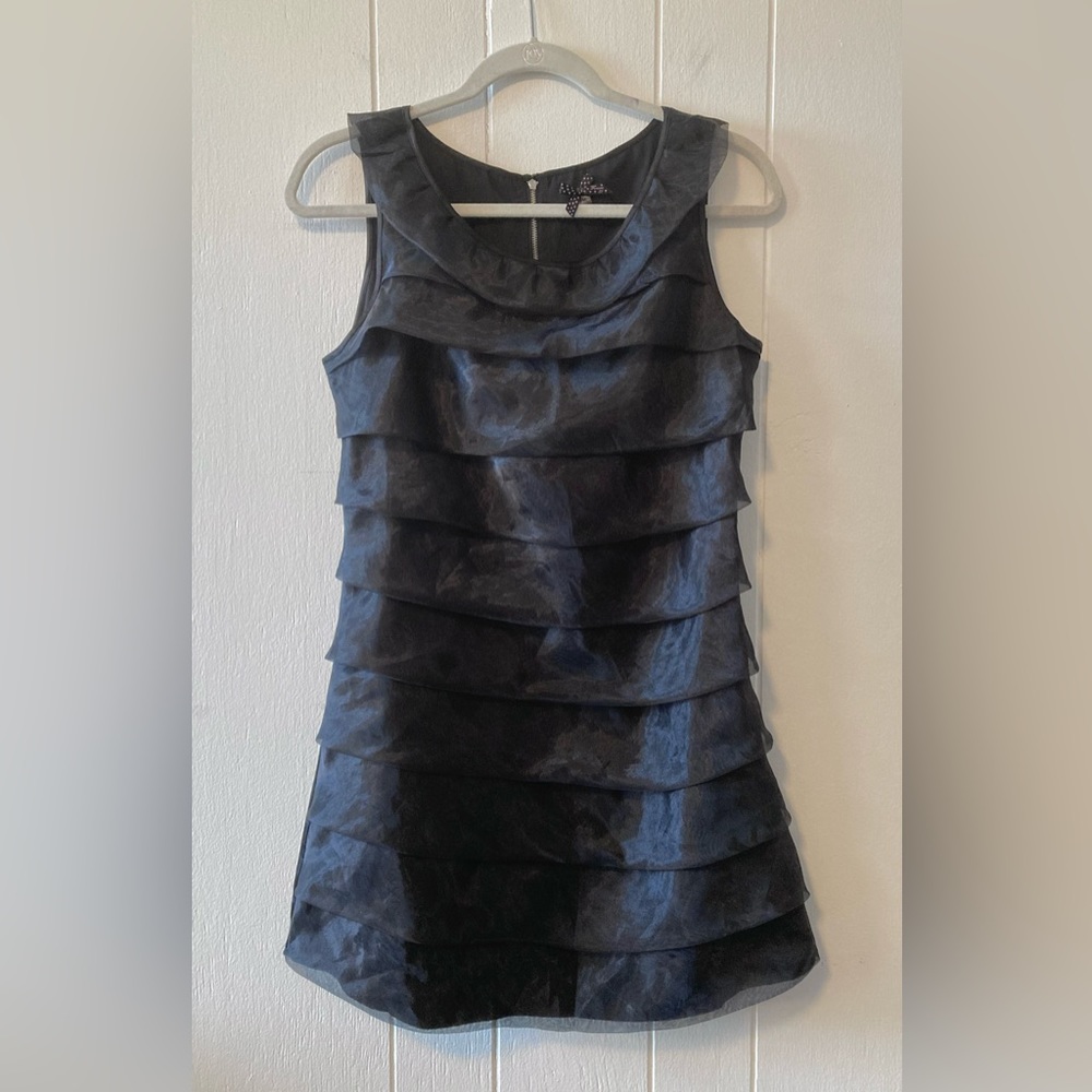 Organza Ruffled Mini Dress